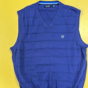 Chaps Royal Blue V-Neck Sweater Vest